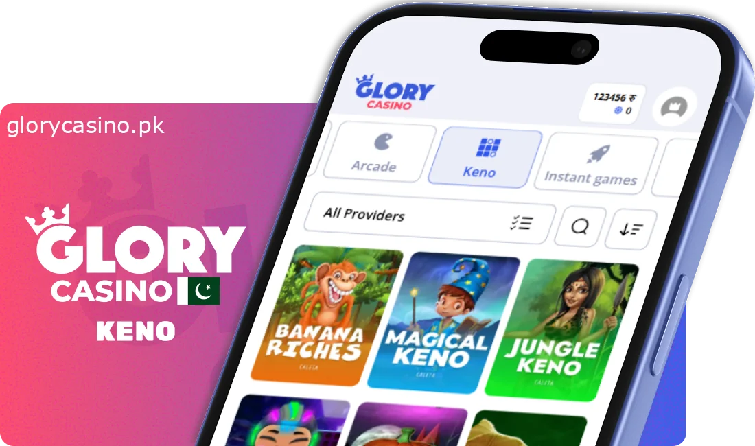 Keno Games in Casino Glory Pakistan